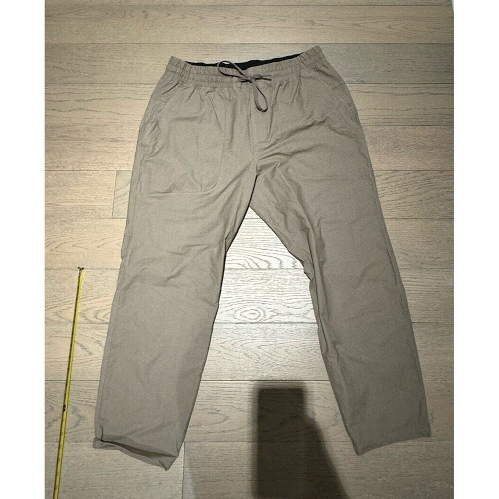 lululemon Pants Men XL Beige ABC Joggers Cotton Blend Drawstring Elastic M5ADLS